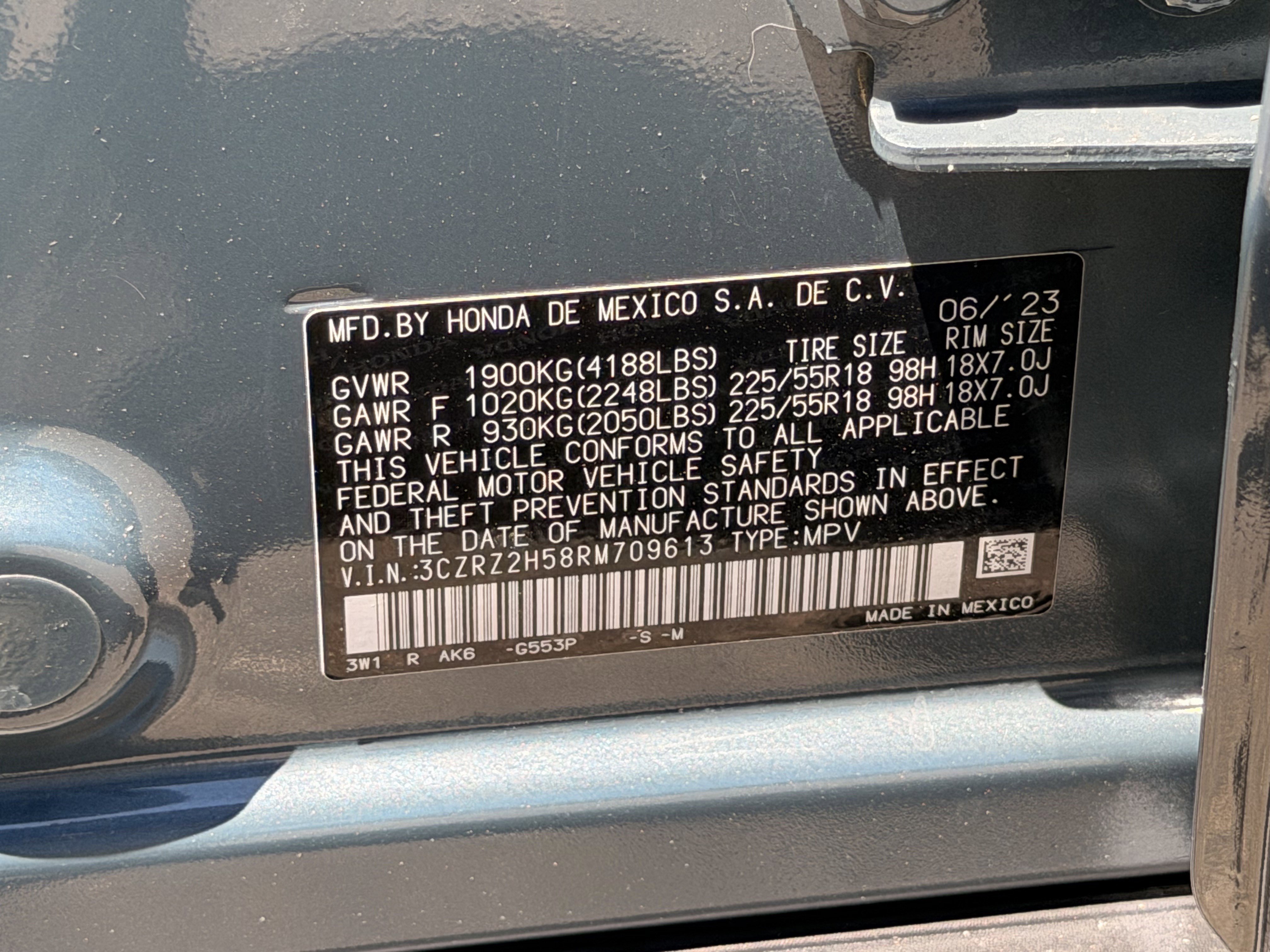 Certified 2024 Honda HR-V Sport image 28