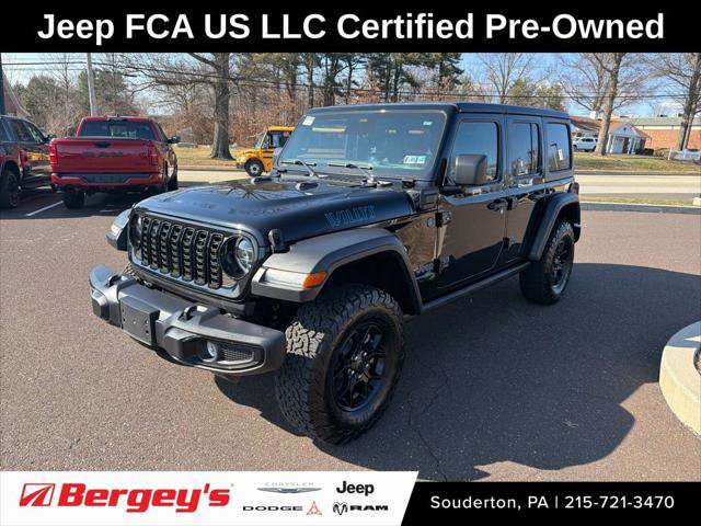 Certified 2025 Jeep Wrangler Unlimited Sport S 4xe image 1
