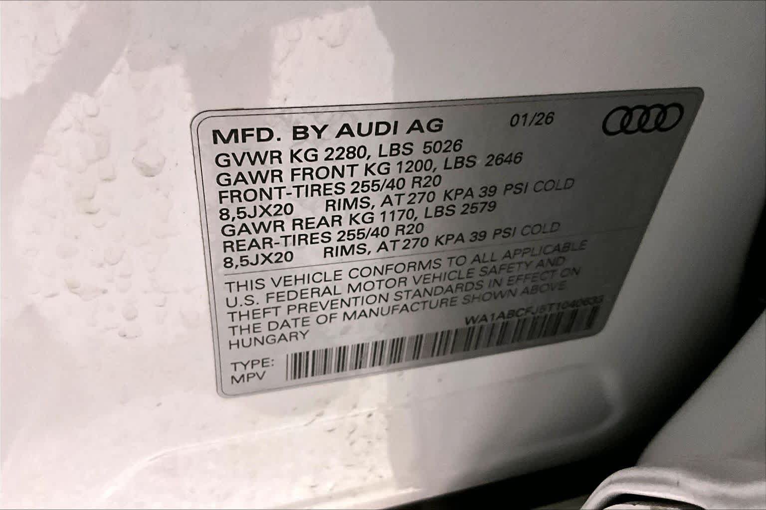 Certified 2026 Audi Q3 quattro 2.0T AWD/4WD image 35