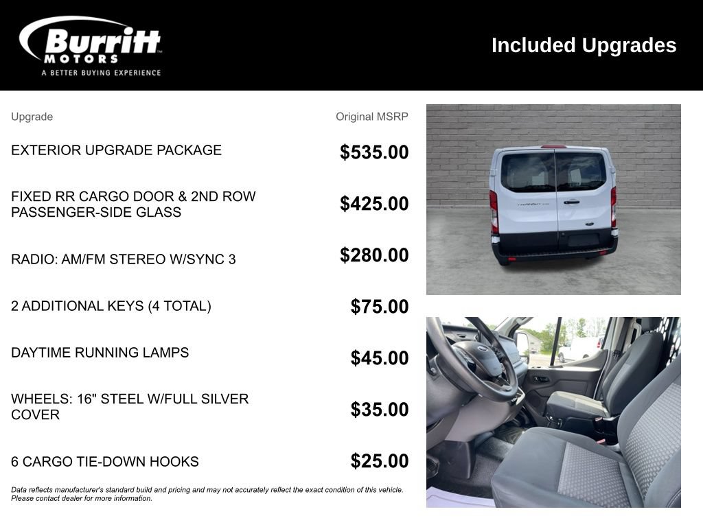 Used 2025 Ford Transit 250 Low Roof w/ Exterior Upgrade Package RWD image 3