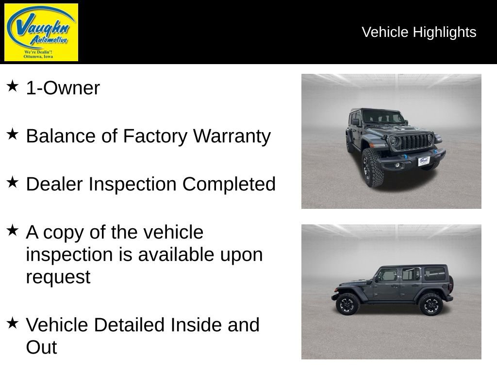 Used 2025 Jeep Wrangler Unlimited Rubicon 4xe w/ Safety Group image 2