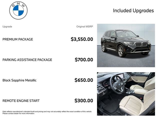 Certified 2024 BMW X3 xDrive30i w/ Premium Package AWD/4WD image 3