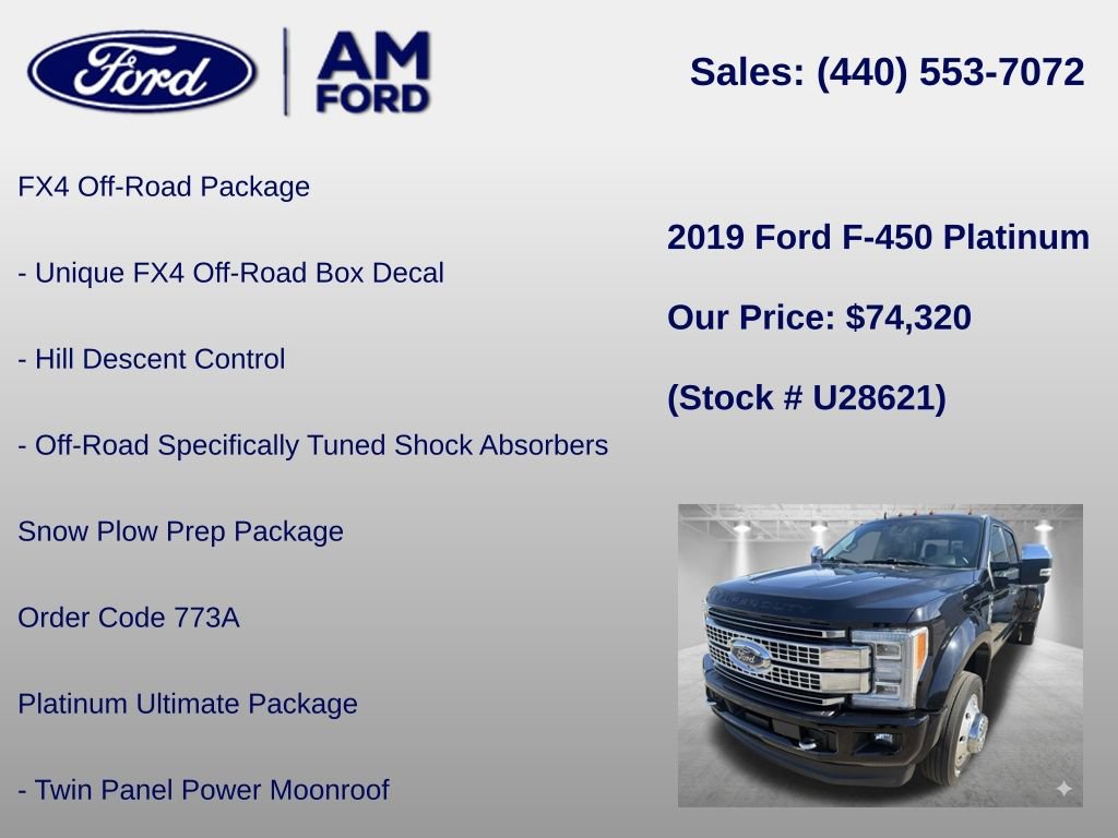 Used 2019 Ford F450 Platinum w/ Platinum Ultimate Package AWD/4WD image 6
