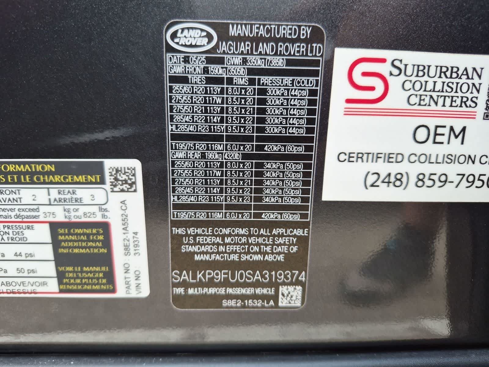 Used 2025 Land Rover Range Rover SE AWD/4WD image 37