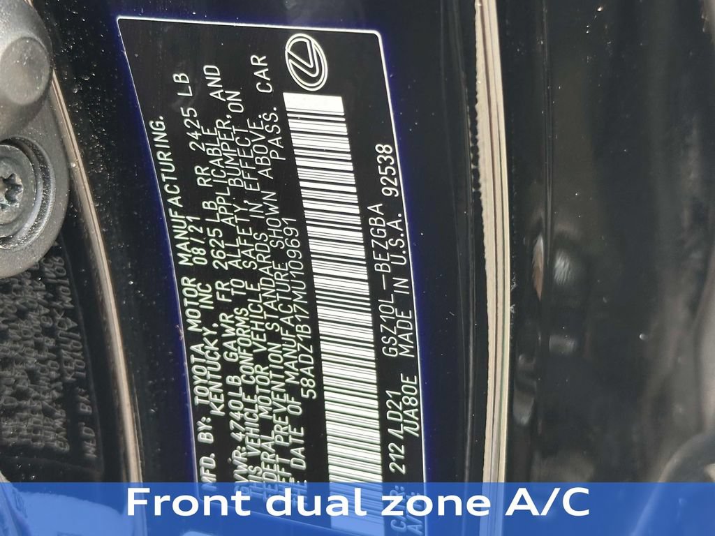 Used 2021 Lexus ES 350 w/ Premium Package FWD image 11