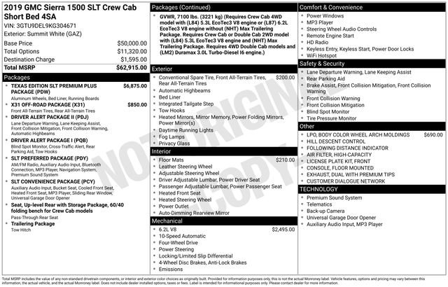 Used 2019 GMC Sierra 1500 SLT image 3