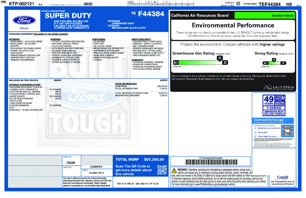 New 2026 Ford F350 XLT w/ FX4 Off-Road Package AWD/4WD image 6