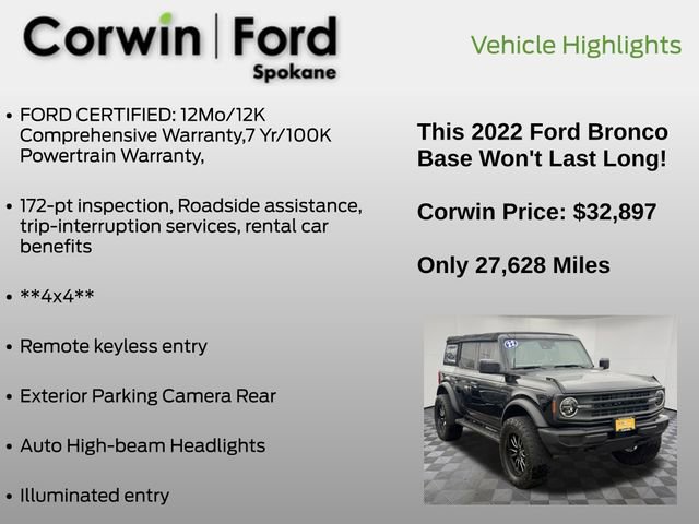 Certified 2022 Ford Bronco 4-Door image 7