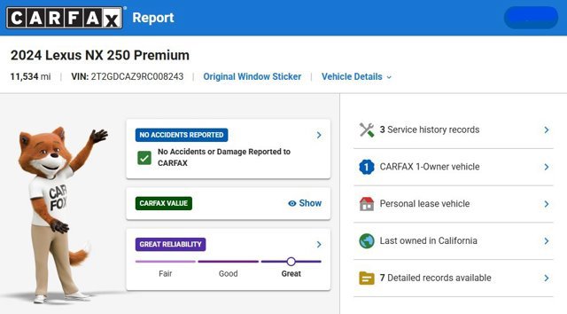 Used 2024 Lexus NX 250 NX 250 Premium w/ Cold Area Package image 2