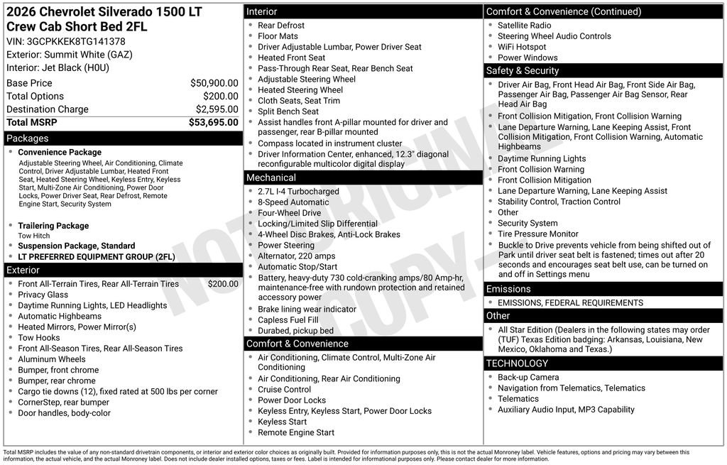 New 2026 Chevrolet Silverado 1500 LT image 25