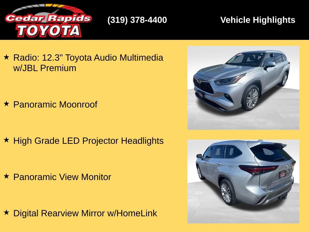 Used 2024 Toyota Highlander Platinum AWD/4WD image 35