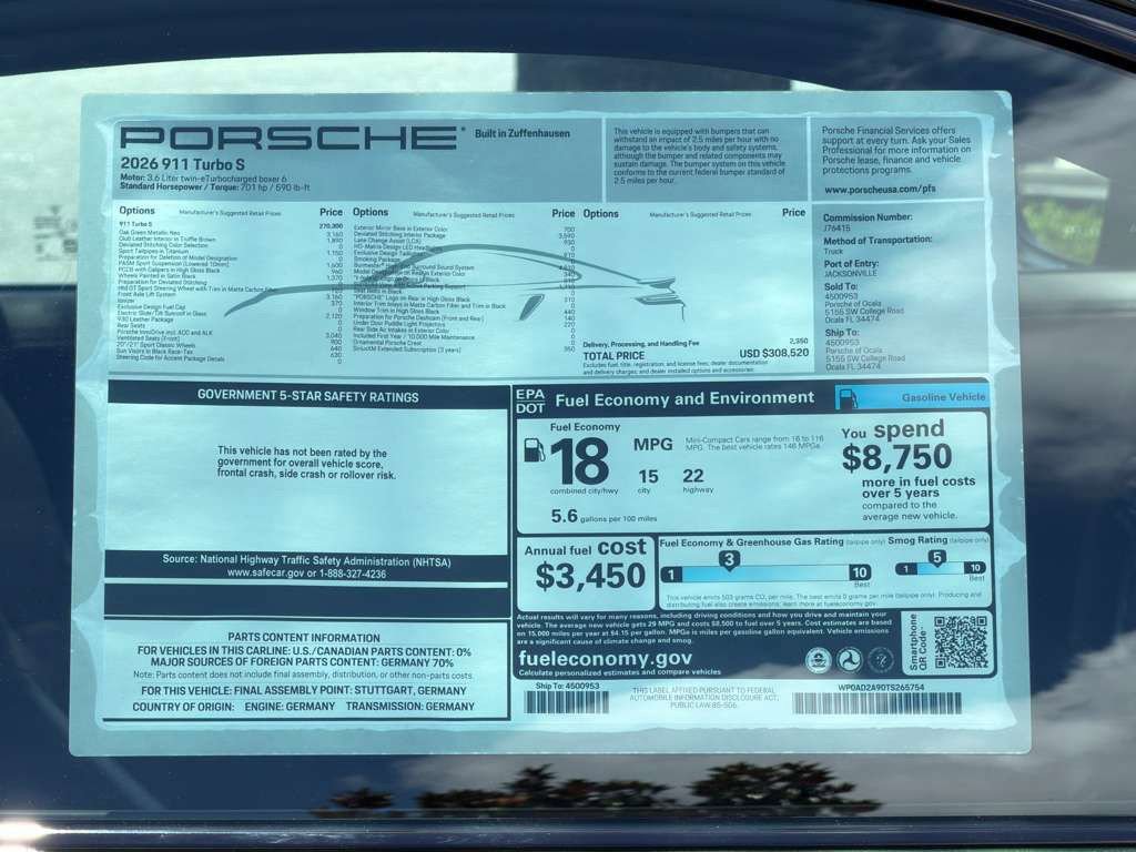 New 2026 Porsche 911 Turbo S AWD/4WD image 27