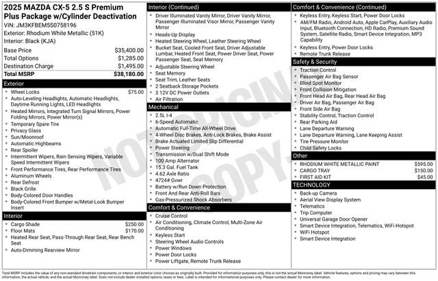 New 2025 MAZDA CX-5 AWD 2.5 S w/ Premium Plus Pkg image 26