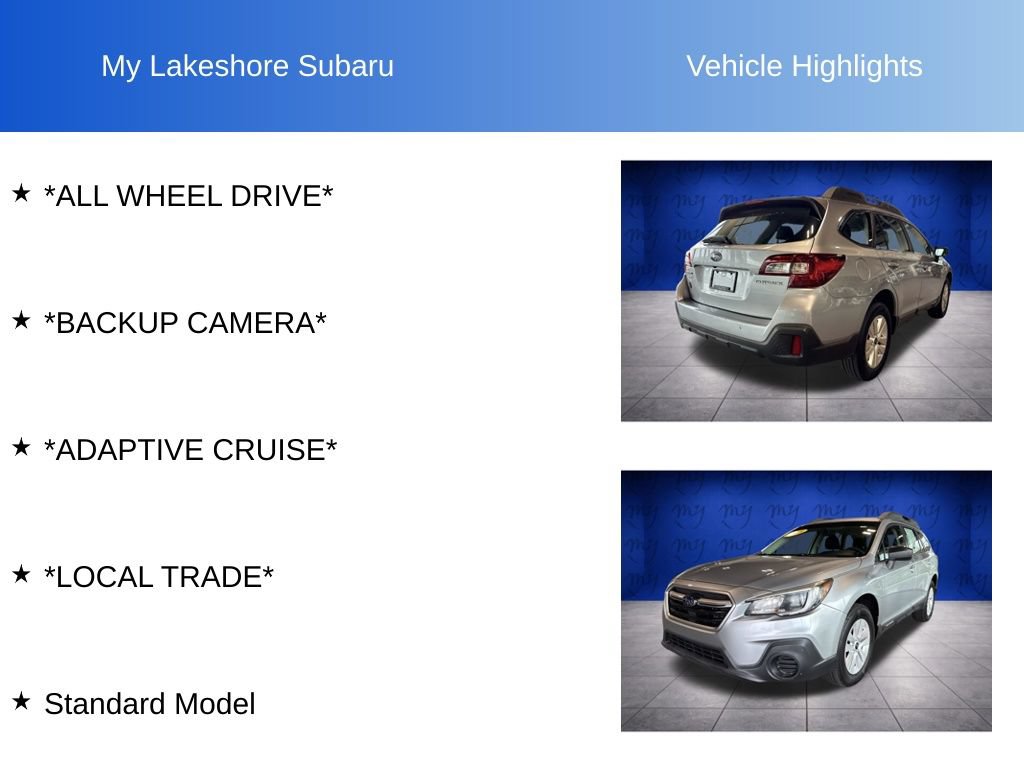 Used 2018 Subaru Outback 2.5i AWD/4WD image 9