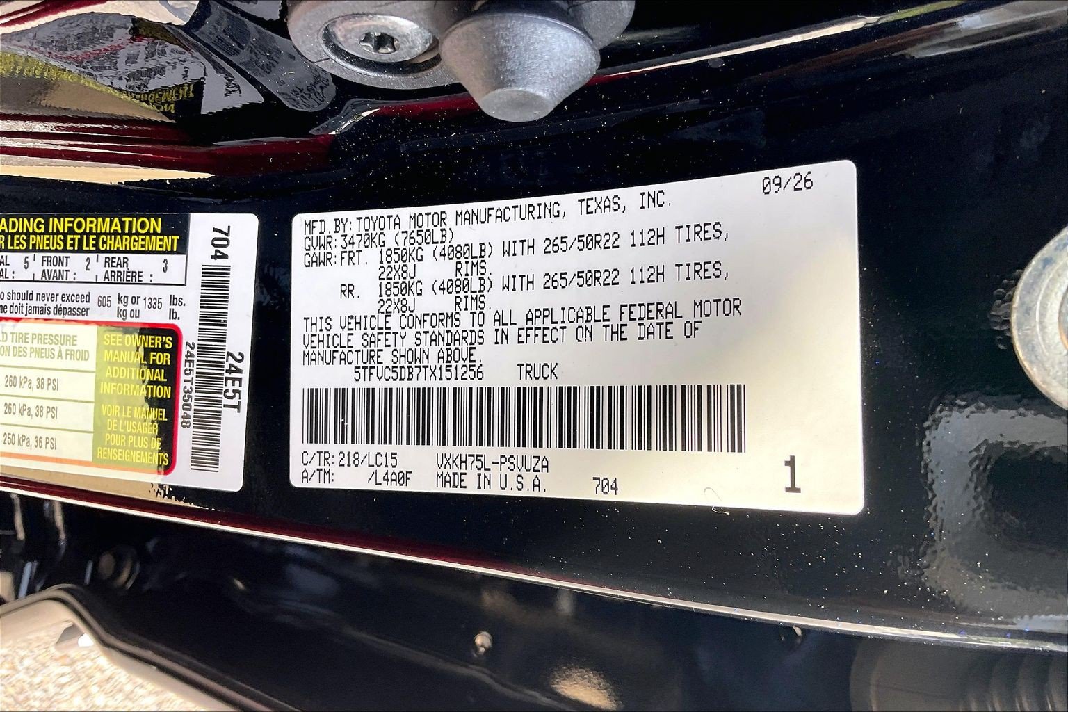 New 2026 Toyota Tundra Capstone AWD/4WD image 17