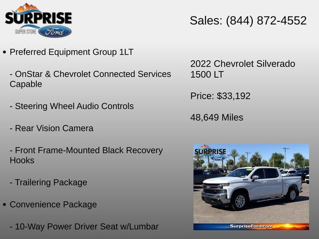 Used 2022 Chevrolet Silverado 1500 LT w/ Z71 Off-Road Package AWD/4WD image 24