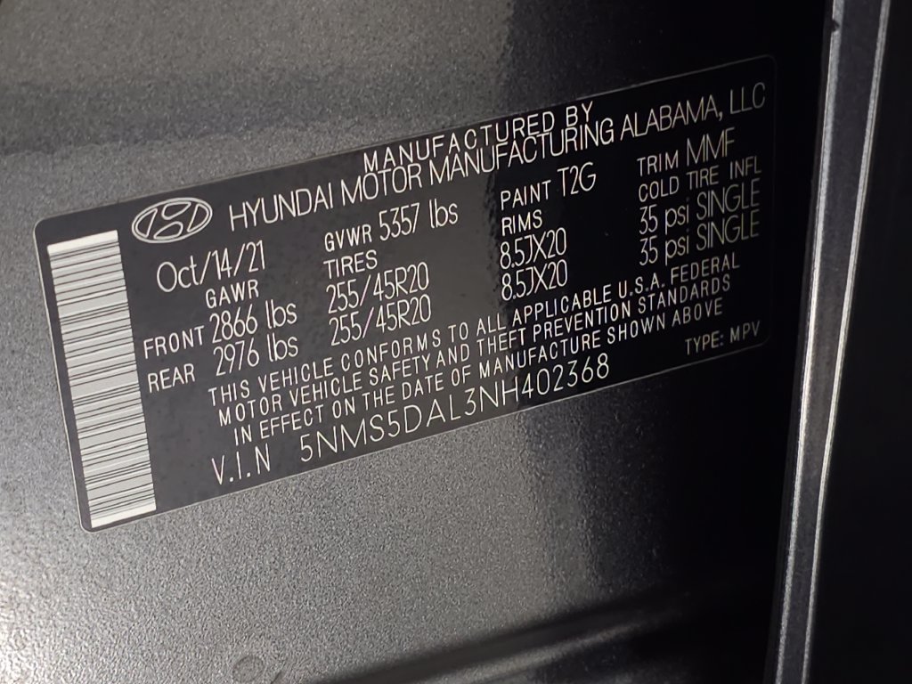Used 2022 Hyundai Santa Fe Calligraphy AWD/4WD image 39