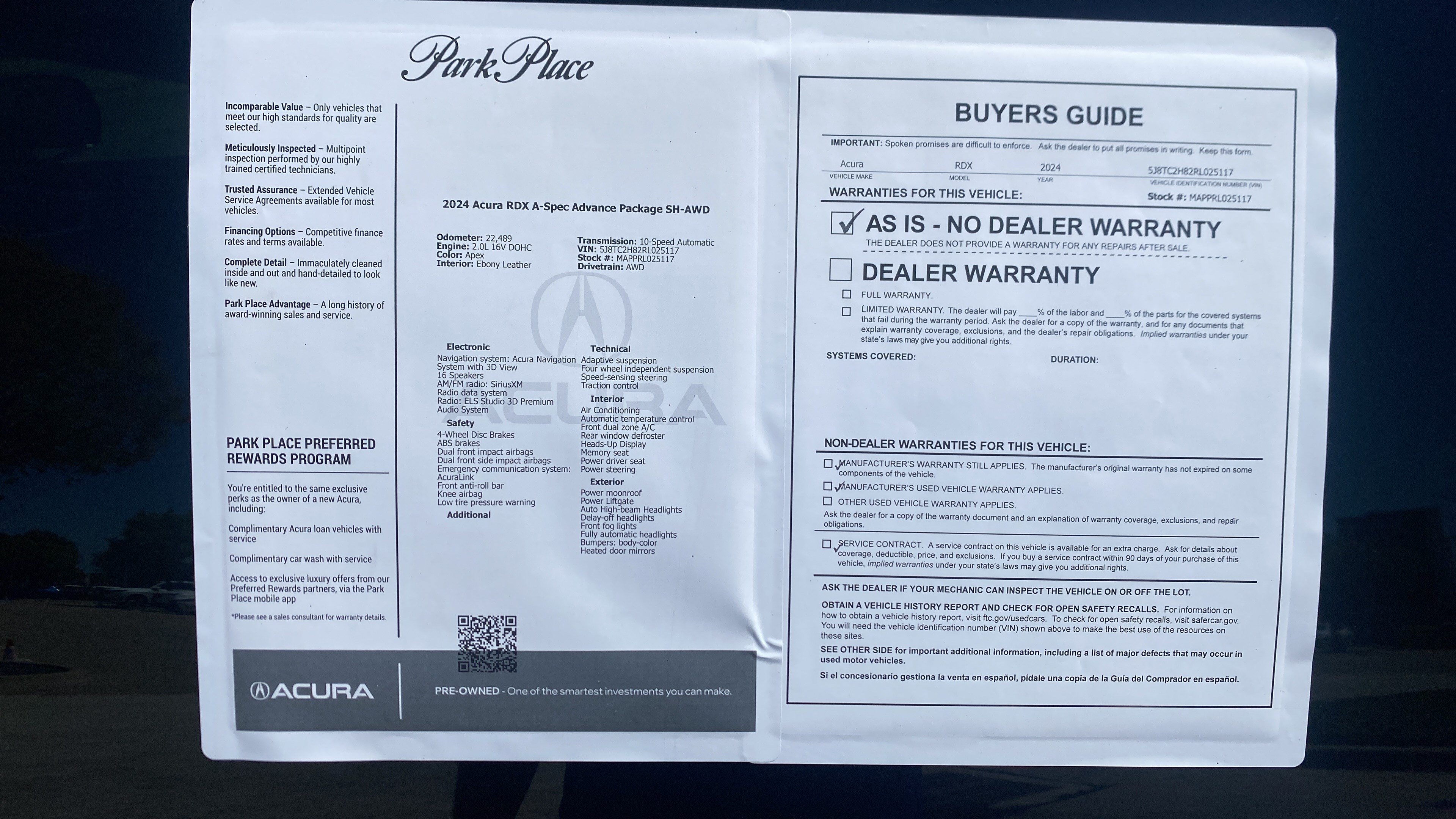 Used 2024 Acura RDX A-Spec w/ Advance Package AWD/4WD image 33