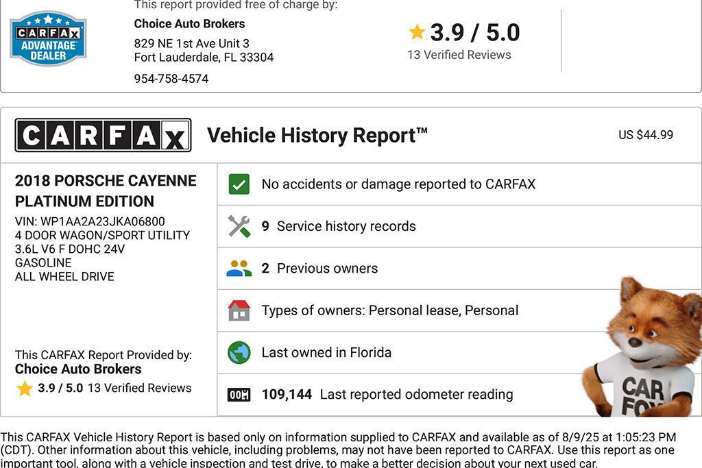 Used 2018 Porsche Cayenne Platinum Edition image 2