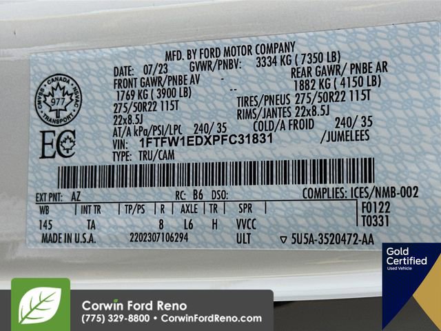 Certified 2023 Ford F150 Limited image 36