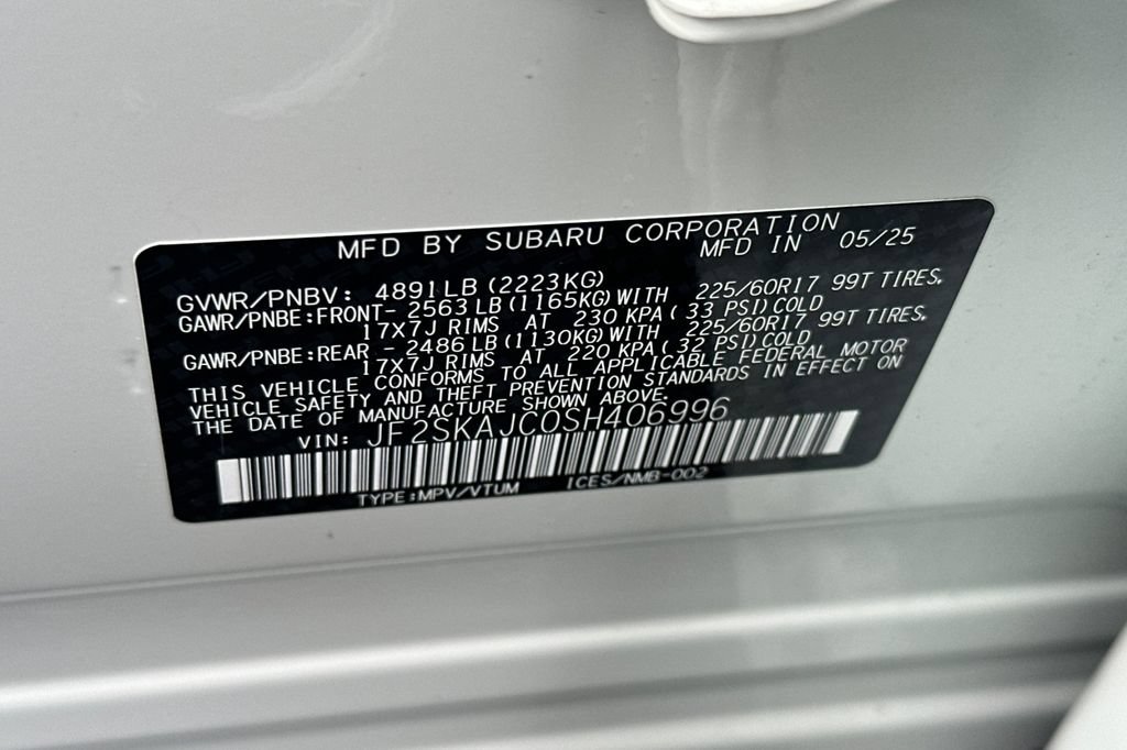Certified 2025 Subaru Forester Wilderness AWD/4WD image 33