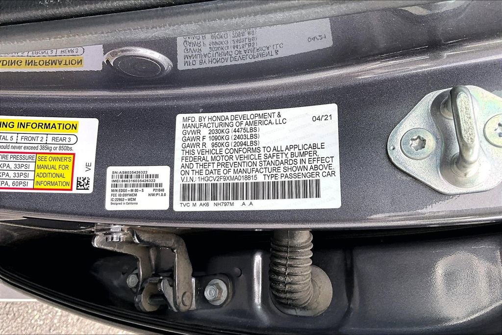 Used 2021 Honda Accord Touring image 18