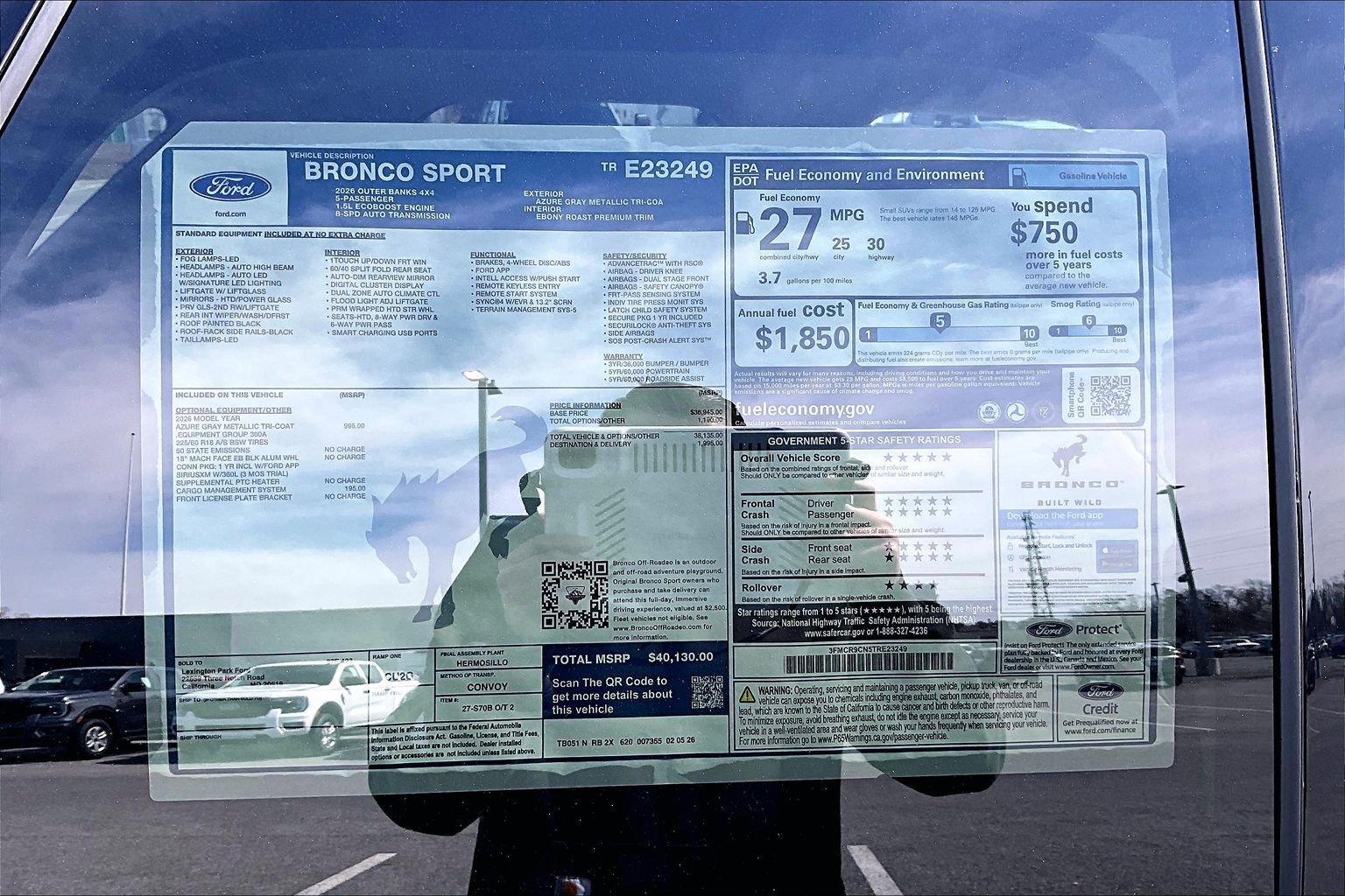New 2026 Ford Bronco Sport Outer Banks AWD/4WD image 14