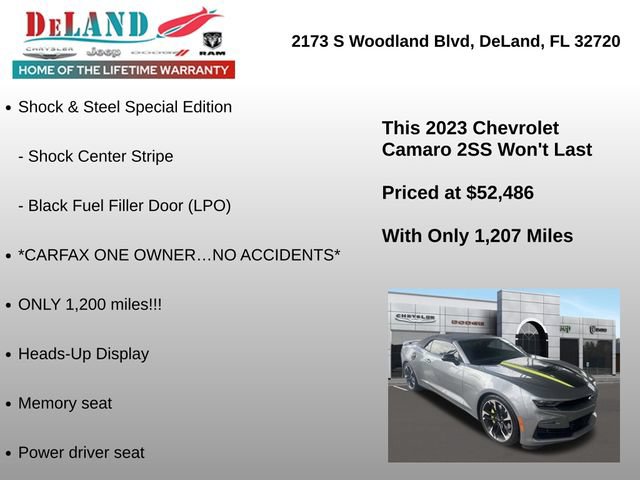 Used 2023 Chevrolet Camaro SS RWD image 3