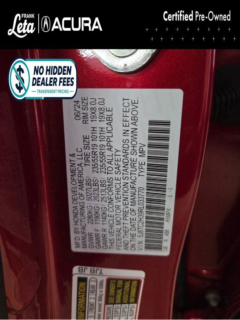 Certified 2024 Acura RDX SH-AWD image 26