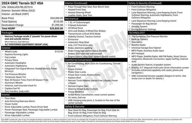 Used 2024 GMC Terrain SLT AWD/4WD image 6