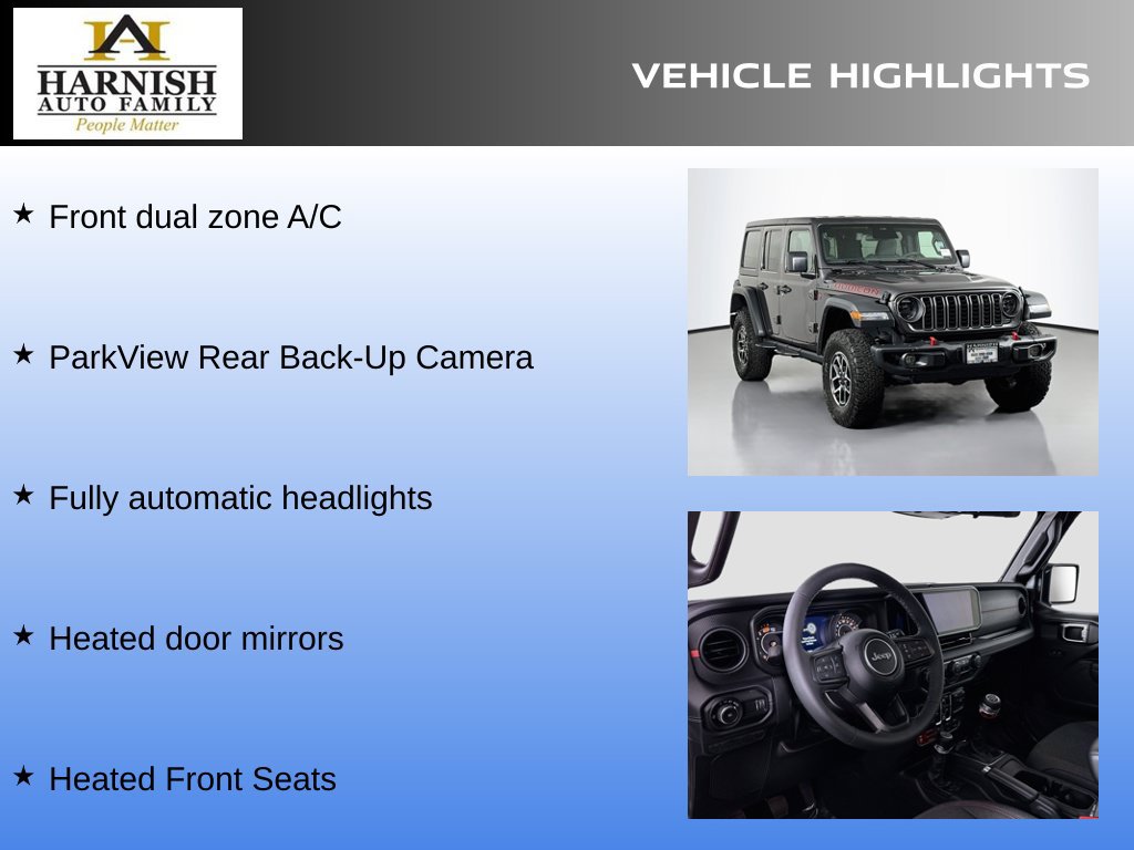 Used 2025 Jeep Wrangler Unlimited Rubicon w/ Steel Bumper Group AWD/4WD image 8