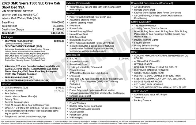 Used 2020 GMC Sierra 1500 SLE w/ SLE Value Package image 4