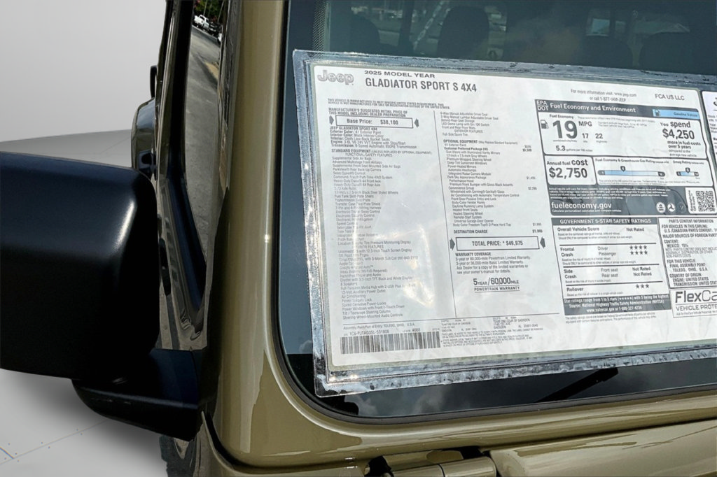 New 2025 Jeep Gladiator Sport AWD/4WD image 35