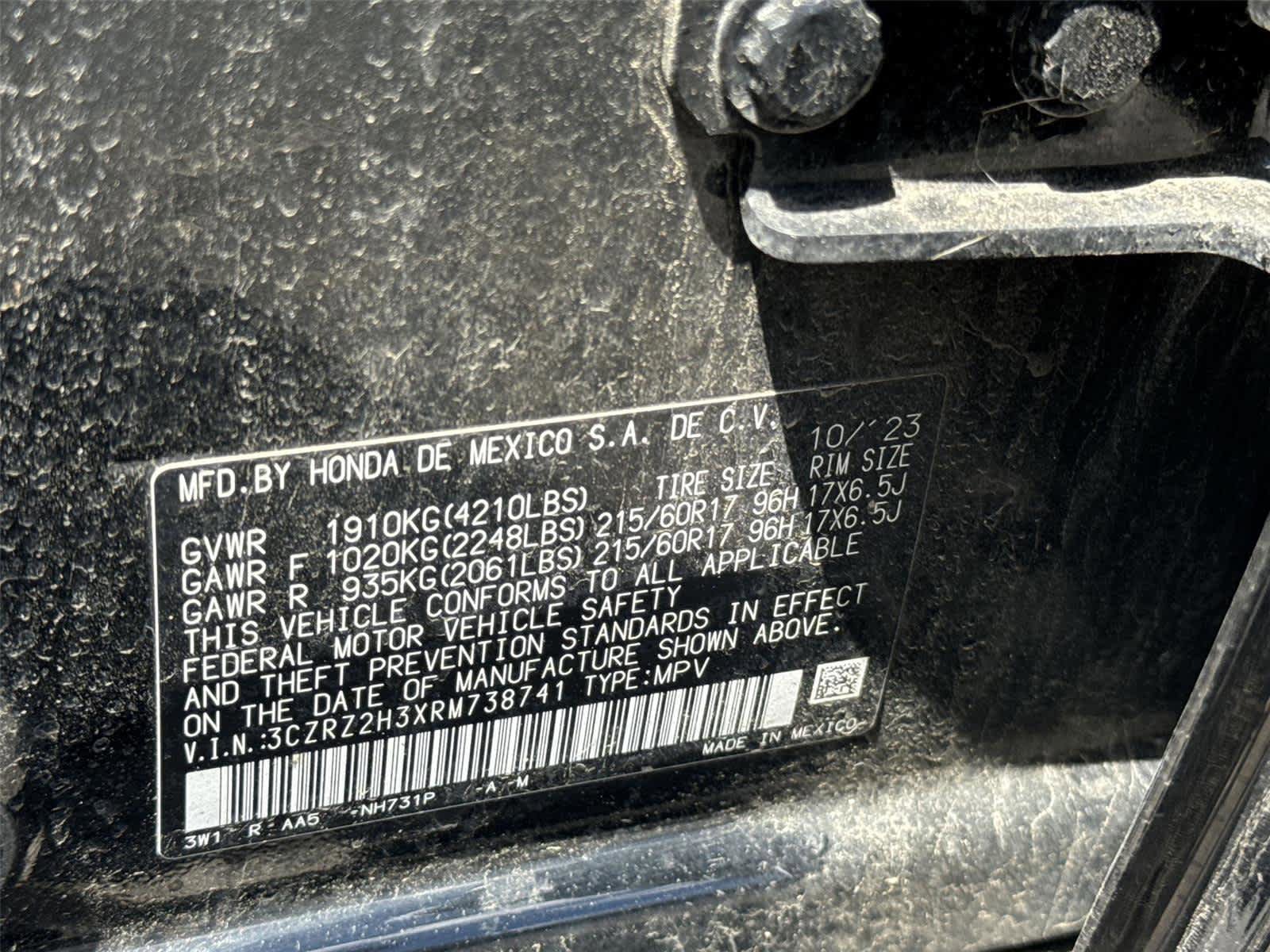 Used 2024 Honda HR-V LX image 19