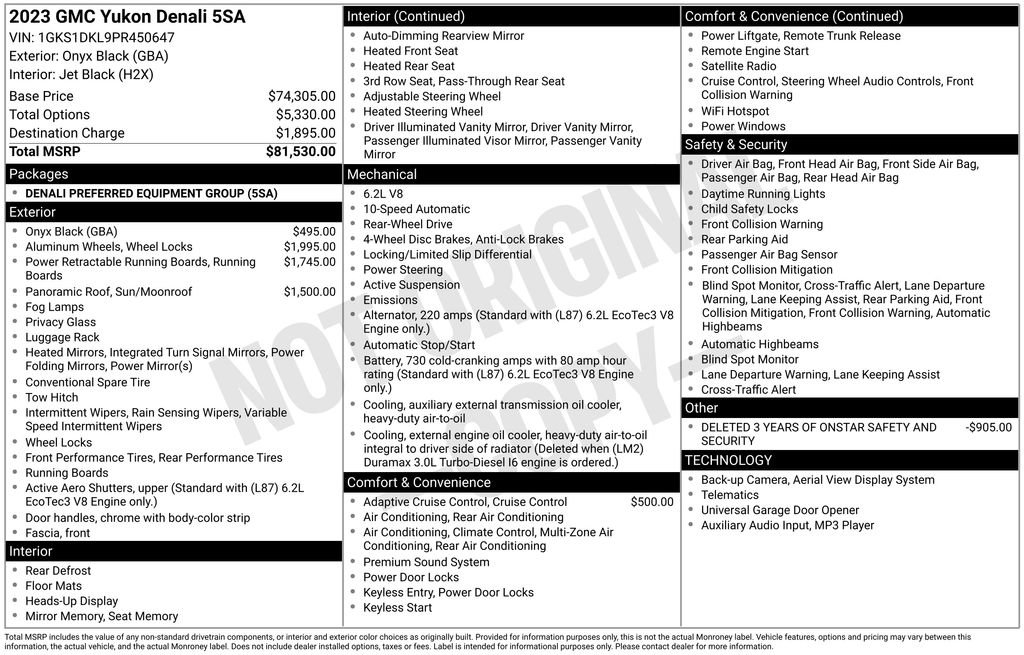 Used 2023 GMC Yukon Denali RWD image 6