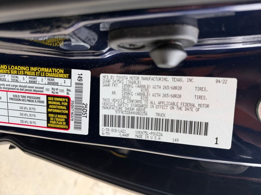 Used 2022 Toyota Tundra Platinum AWD/4WD image 35