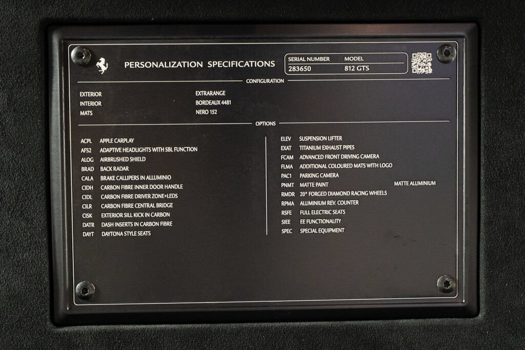 Certified 2022 Ferrari 812 GTS RWD image 33