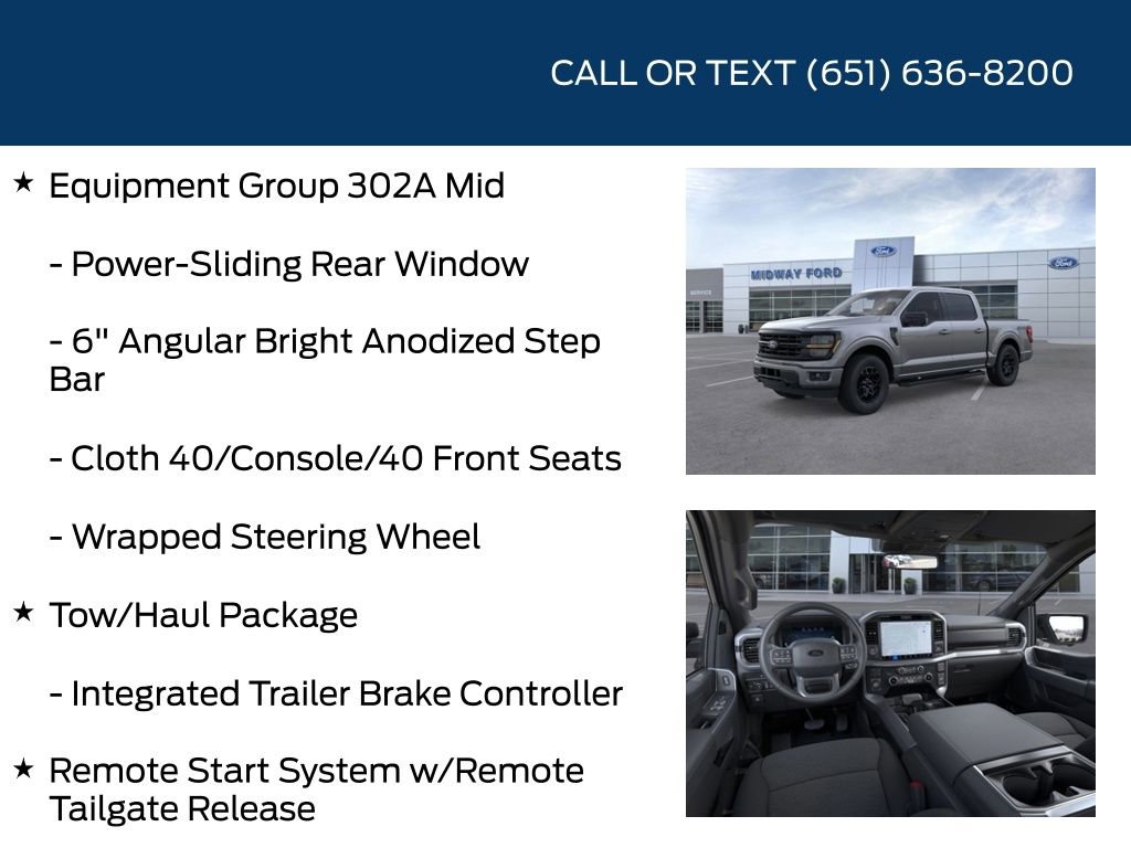 New 2025 Ford F150 XLT w/ Equipment Group 302A MID image 20