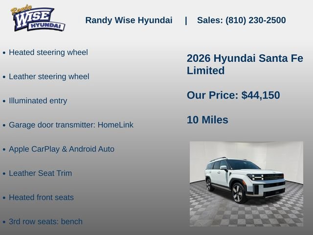 New 2026 Hyundai Santa Fe Limited AWD/4WD image 15