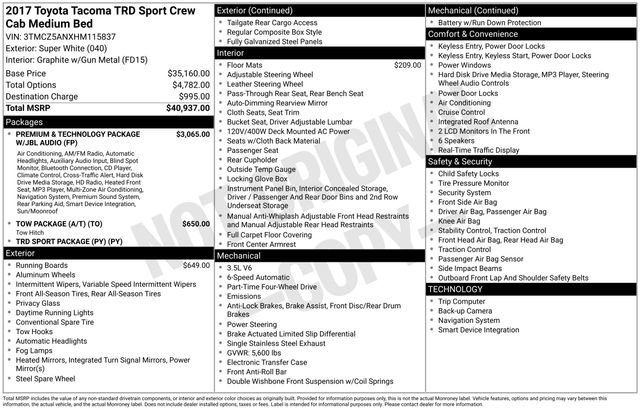 Used 2017 Toyota Tacoma TRD Sport image 17