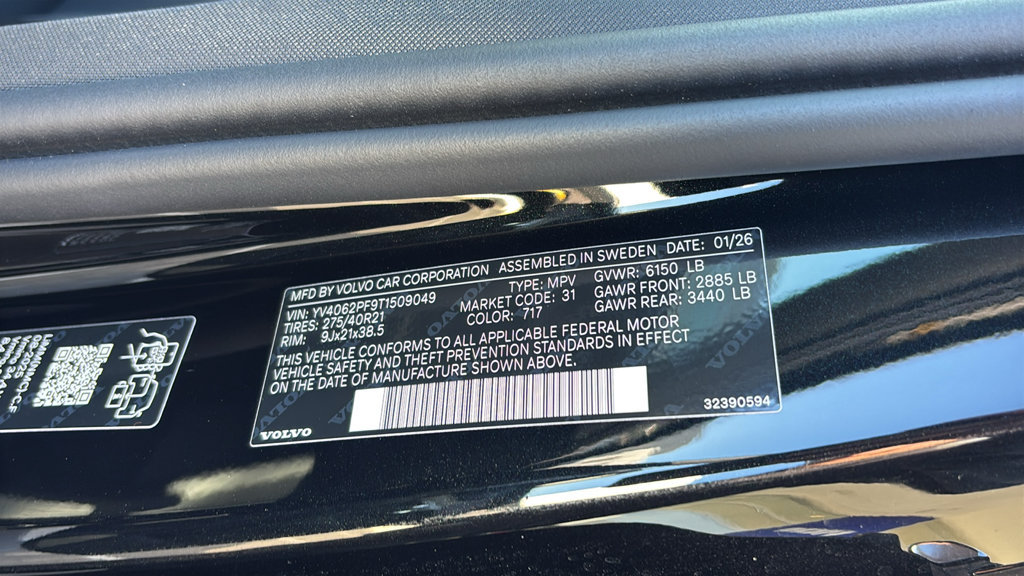 New 2026 Volvo XC90 B6 Ultra w/ Protection Package AWD/4WD image 34
