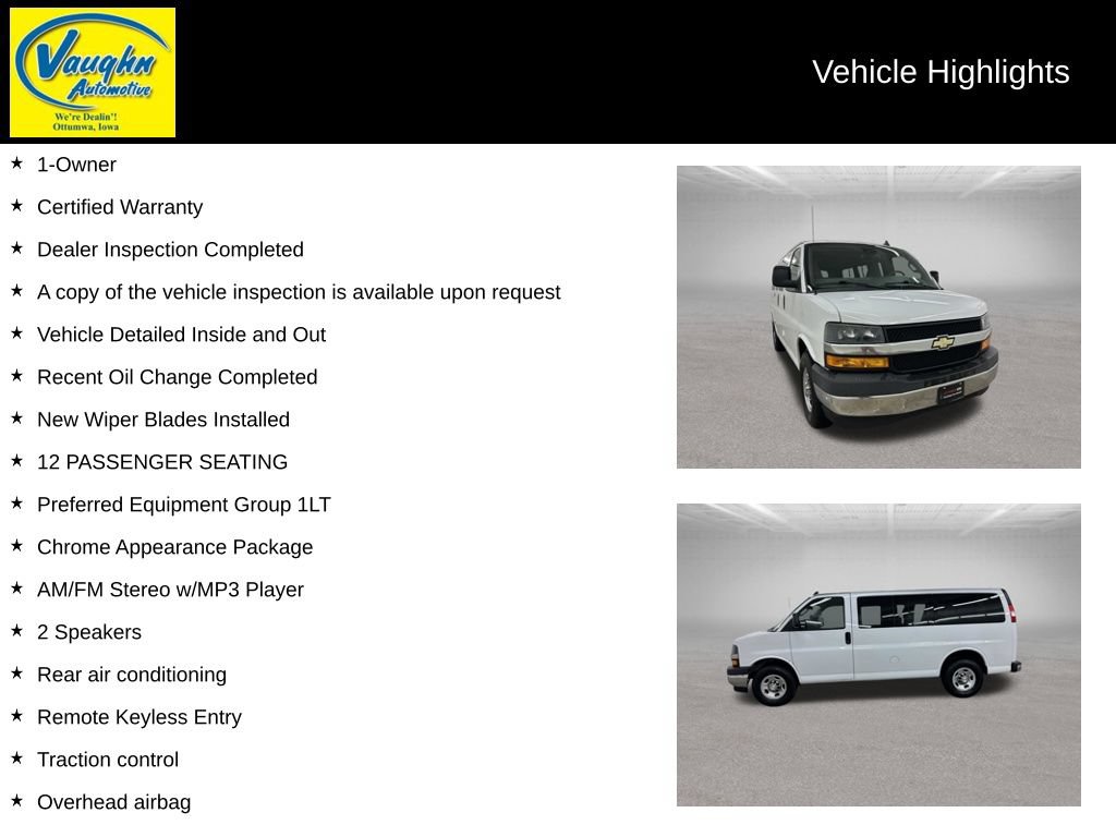 Used 2019 Chevrolet Express 3500 LT w/ LT Preferred Equipment Group RWD video 2