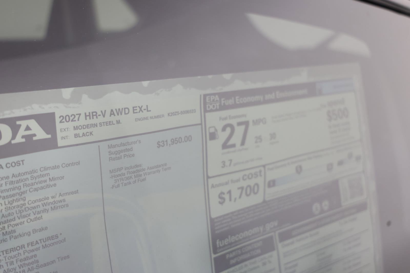 New 2027 Honda HR-V EX-L image 27