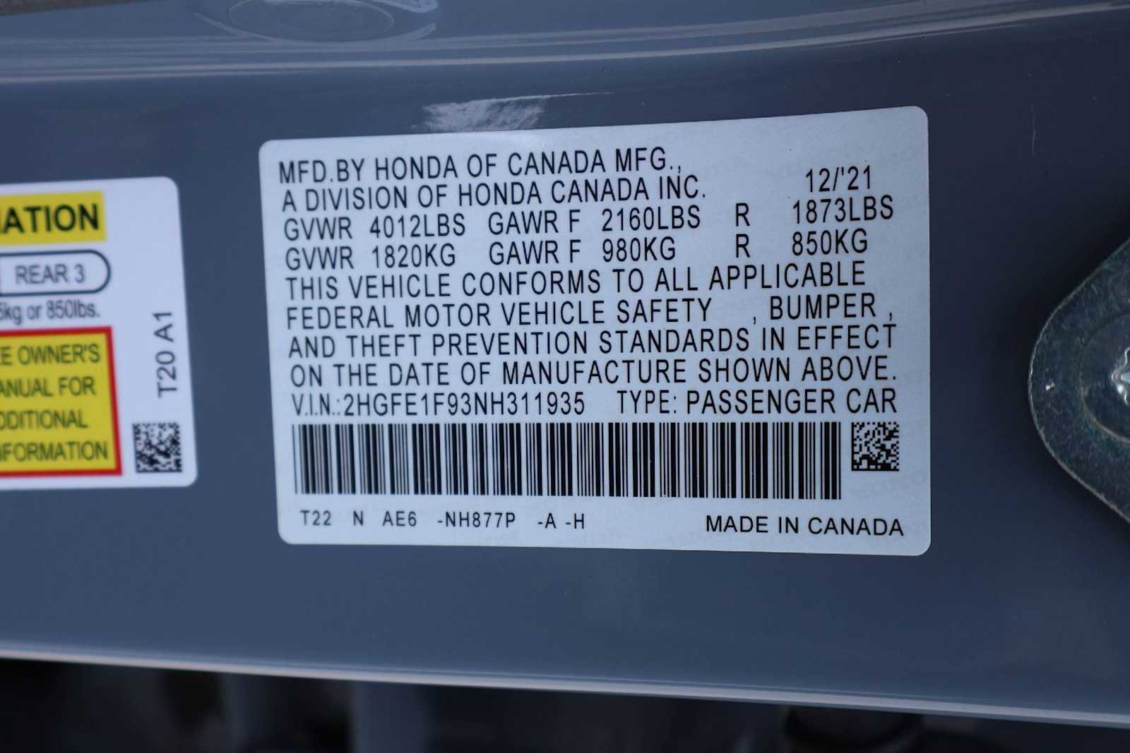 Used 2022 Honda Civic Touring image 21