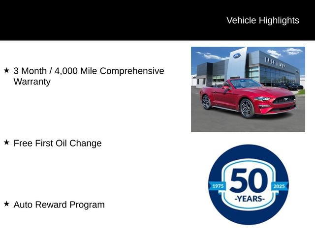 Certified 2019 Ford Mustang Convertible w/ Equipment Group 101A image 7