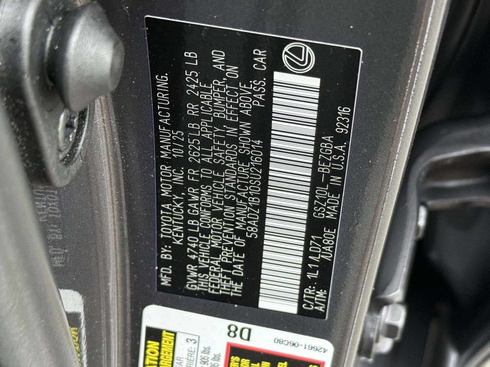 Used 2025 Lexus ES 350 w/ Premium Package FWD image 30