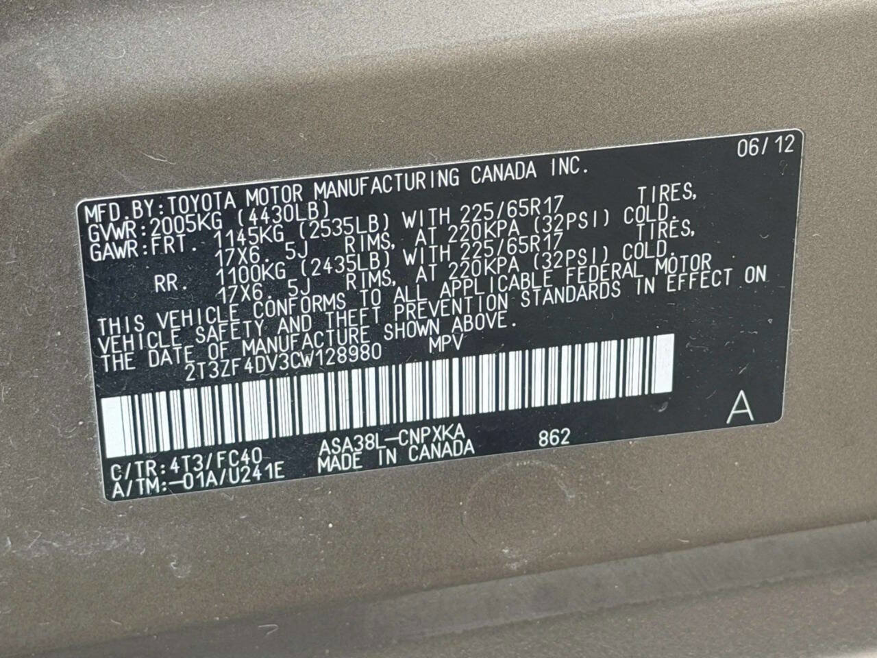 Used 2012 Toyota RAV4 FWD w/ Value Pkg image 20