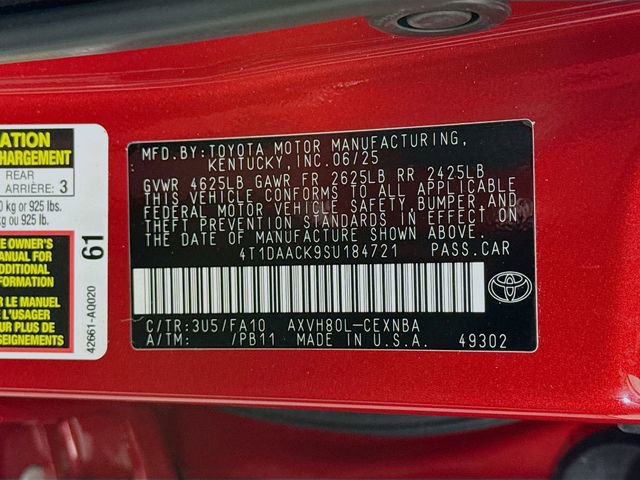 Certified 2025 Toyota Camry LE FWD image 32