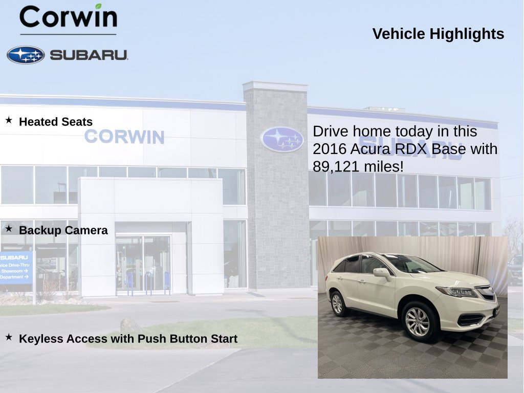 Used 2016 Acura RDX w/ Technology Package AWD/4WD image 6