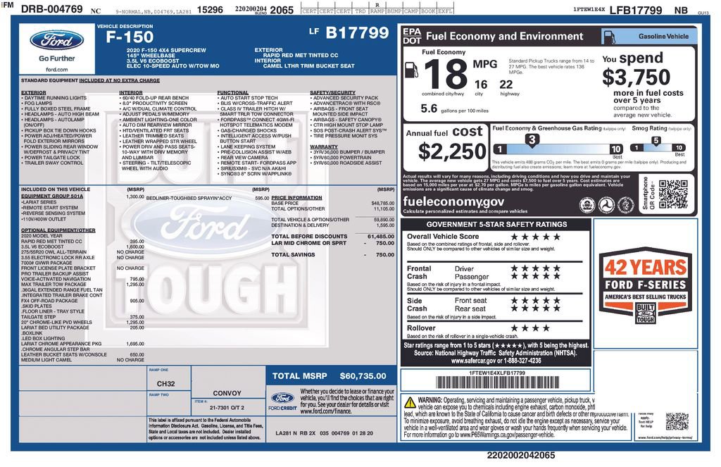 Used 2020 Ford F150 Lariat image 15